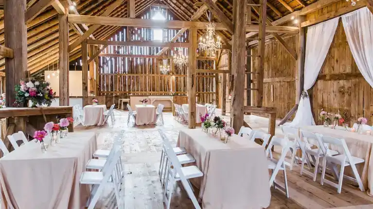 Trillium Creek Wedding and Event Barn Dining Room