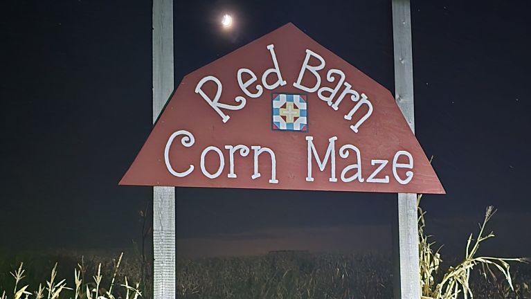 dark maze sign